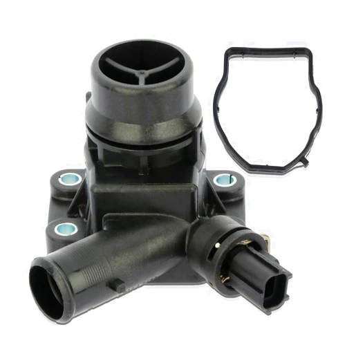 OCPTY Thermostat Housing Fit for Volvo XC90 2007-2014,for Volvo S60 2011-2016,for Volvo XC60 2010-2014 Engine Coolant Thermostat Housing Assembly Replaces LR006071,31355151