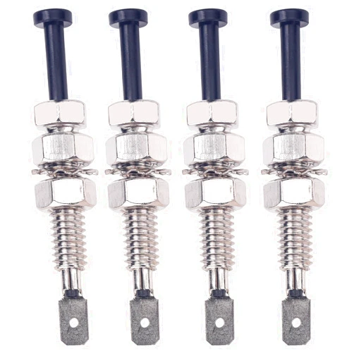 WINTOWIN 12v Door Pin Switch Car Auto Trunk Alarm Security Hood On Off Momentary 20A 12Vdc Universal Adjustable Bonnet Light Hood Screw 4PCS