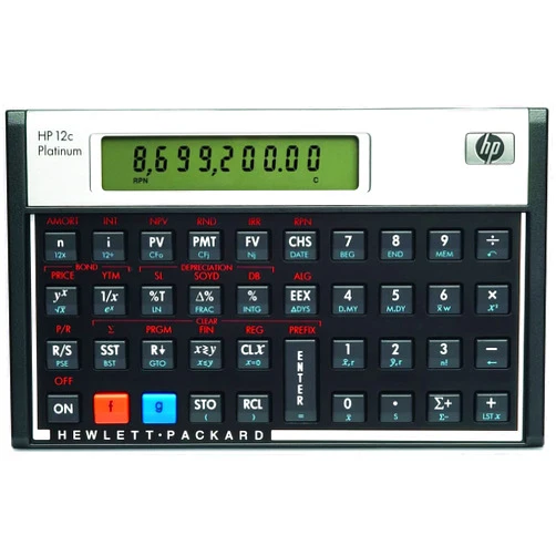 HP Quality HP12C Finance Calculator By HP Calculators