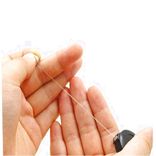 SUMAG 2 Pcs Coins Disappear Device Tool Transparent Thread Magic Tricks Magician Close Up Street Accessory Gimmick Props