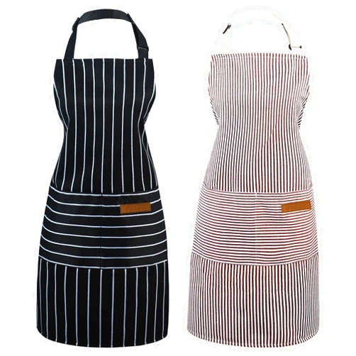 Taidven 2 Pack Apron - Unisex, Adjustable Bib Kitchen Apron, Cooking Apron, Aprons for Women with Pockets, Chef Aprons for Men