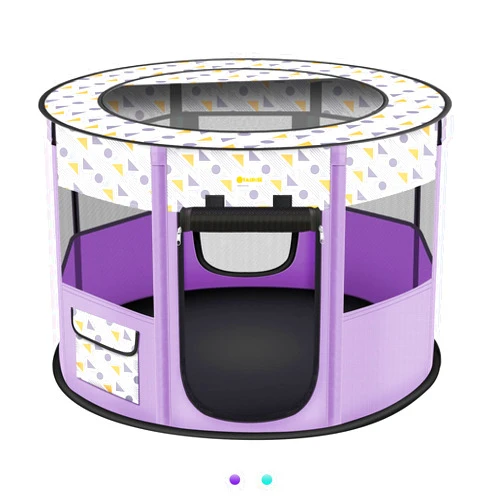 TASDISE Portable Pet Playpen, Foldable Dog Playpen, Exercise Kennel Tent for Puppy, Dog, Cat, Rabbit, Great for Indoor Outdoor Travel Use,Come with Carrying Case