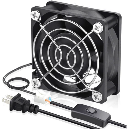 GDSTIME EC Cooling Fan 60mm x 60mm x 25mm AC 110V 115V 120V 220V 240V Dual Ball Bearings