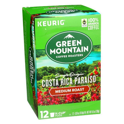 Green Mountain Coffee Roasters GREEN MOUNTAIN Costa Rica Paraiso K Cup, 12 ct