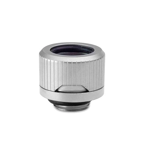 EK EKWB Quantum Torque HDC-14 Compression Fitting for EKWB Rigid Tubing, 14mm OD, Satin Titanium
