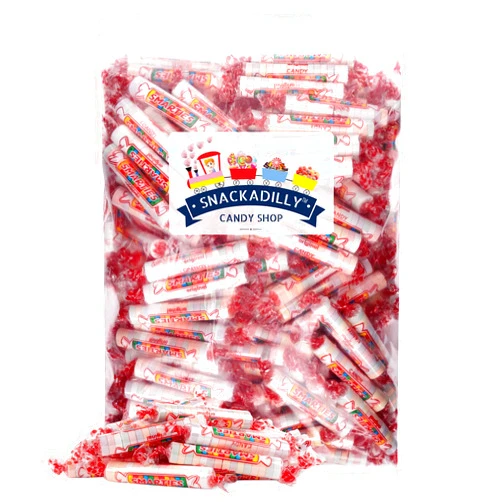 Snackadilly Smarti's Bulk 3.5 Pounds VALUE SIZE - Original Candy Rolls - Assorted Fruit Flavors Packaged By Snackadilly