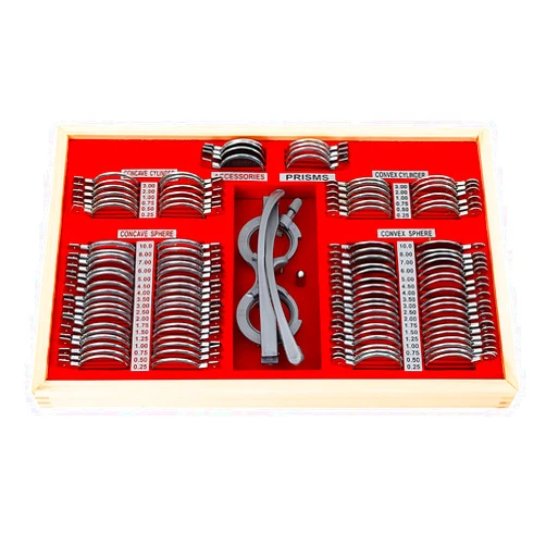 TFCFL Eye Protection Accessories Set 104 Pcs Optical Trial Lens Set Metal Rim Optometry Kit Case with Free Trial Frame Eye Protection Accessories Shipped from US Warehouses (104 PCS)