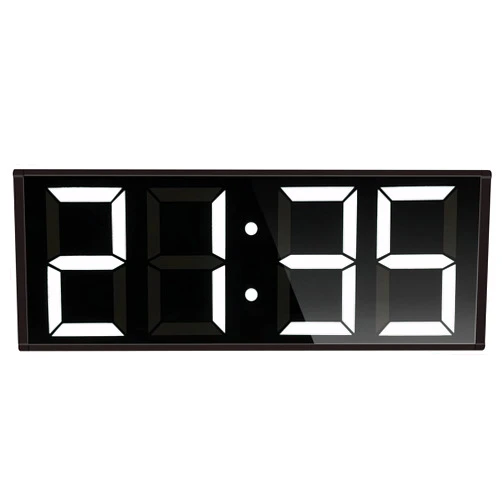 Boyiit 17.3'' Extra Large Home GYM Timer Clock, Programable Workout Interval Timer, Digital Wall Clock, with 7-color Night Light, 8 Alarm Clocks, Calendar/Temperature, Countdown & Stopwatch (White)