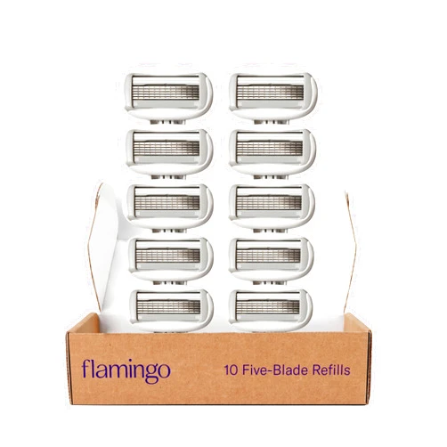 FLAMINGO Women's Razor 5-Blade Refills - Razors for Women - 10ct