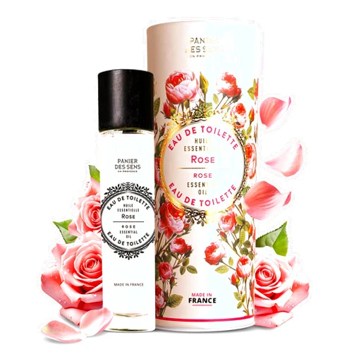 Panier des Sens - Rose Eau de Toilette - Christmas Gifts for Women - Light Perfume for Women - Natural, Floral Fragrance - Gift Ideas for Women - Parfum Made in France - Hair & Body Spray 1.7 Floz