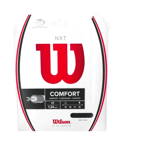 WILSON Sporting Goods NXT Tennis String Set, Black, 17-Guage