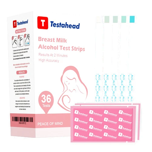 T TESTAHEAD Breast Milk Test Strips, Quick & Accurate Test Strips for Breastmilk at Home, Results in 2 Minutes, 36 Pack