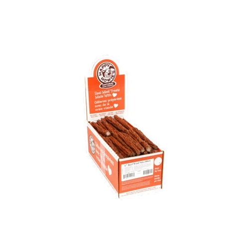 Happy Howie's Woof Stix - Healthy Dog Treats, Flavorful Slow Cooked Beef Stick, Natural Ingredients, Hormone Free - Beef, 80 Count (Pack of 1)