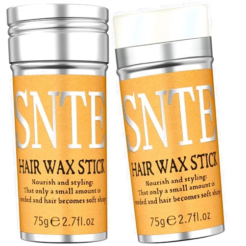 Samnyte Hair Wax Stick, 2PCS Wax Stick for Hair Slick Stick, Hair Wax Stick for Flyaways Hair Gel Stick Non-greasy Styling Cream for Fly Away & Frizz Hair