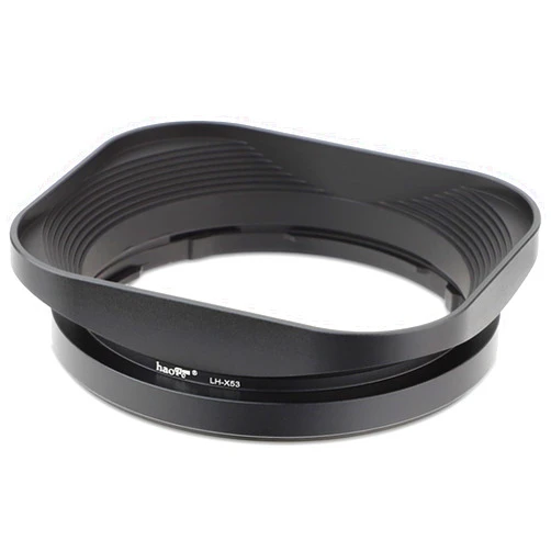 Haoge LH-X53 Bayonet Square Metal Lens Hood for Fujifilm Fuji Fujinon XF 35mm F1.4 R / XF35mmF1.4 R, XF 18mm F2 R / XF18mmF2 R, XF 60mm F2.4 R Macro / XF60mmF2.4 R Macro Lens