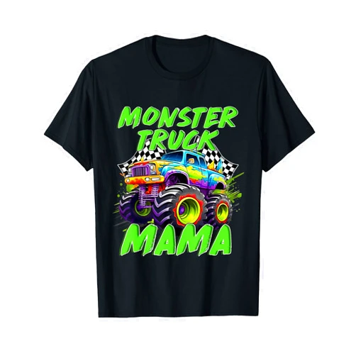 Matching Family Monster Truck Birthday Party gifts Monster Truck Mama Family Birthday Party Mother's Day T-Shirt