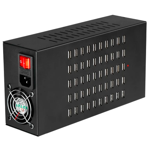 Brifara Charging Station for Multiple Devices, Brifara 50 Port (200W) USB Fast Charger Station for iPhone Apple Watch, Multi-Device Organizer Charging Dock for Family School Office