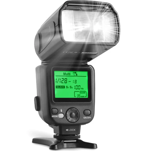 Altura Photo Camera Flash with LCD Display for DSLR & Mirrorless Cameras - External Speedlite Featuring a Standard Hot Shoe, Universal Speedlight for Canon, Sony, Nikon, Panasonic and More