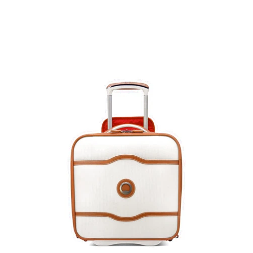 DELSEY PARIS Chatelet 2.0 Softside Luggage Under-Seater with 2 Wheels, Angora, Carry on 16 Inch