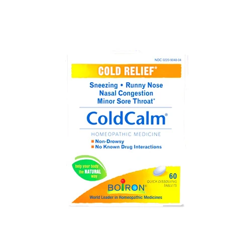 Boiron Coldcalm Quick-Dissolving Tablets 60 Tablets (Value Pack of 2)