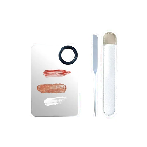 Zhuohai Korean Makeup Spatula Set, Professional Stainless Steel Makeup Spatula With Foundation Palette,Picasso Foundation Makeup stick Set