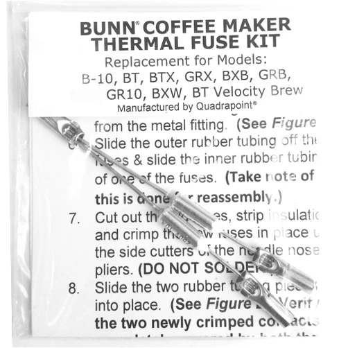 Quadrapoint Replacement Thermal Fuse Harness Compatible with Bunn Coffee Maker Models B-10, GRX, BXB, BTX, GRB, BR10, BXW, BT Velocity Brew, Part to Repair Your Bunn Coffee Maker, Water Not Heating?