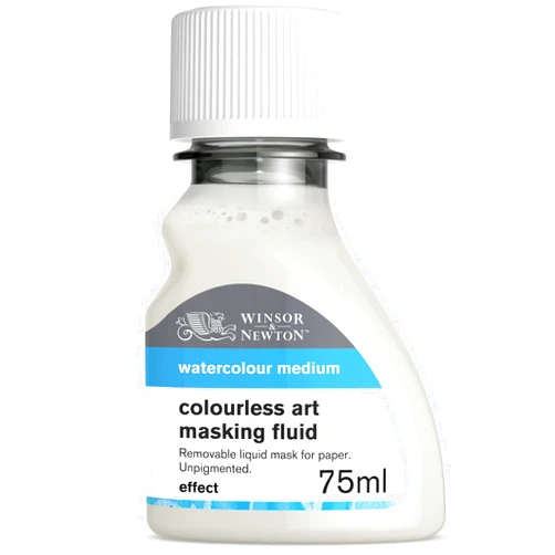 Winsor & Newton Watercolor Medium, Art Masking Fluid, Colourless, 75ml (2.5-oz) bottle
