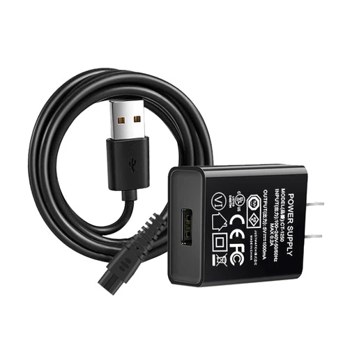 WUKUR for Manscaped Charger for Manscaped Lawn Mower 3.0/2.0 Electric Groin Hair Trimmer, Weed Whacker Nose and Ear Hair Trimmer Charger Cord