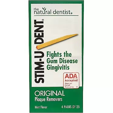 STIM-U-DENT Original Plaque Removers Mint -- 100 Toothpicks