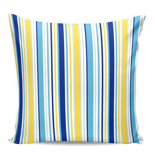 Aiesther Stripe Throw Pillow Covers Blue Yellow Colorful Striped Texture Pillowcase Home Decor Cushion Case for Couch Sofa Bed 18