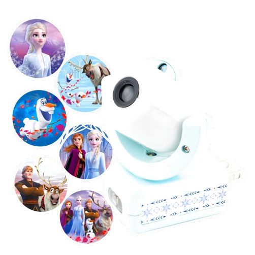 Projectables Disney Frozen 2 LED Projector Night Light, Plug-In, Dusk-to-Dawn, Elsa, Anna, and Olaf, Ideal for Hallway, Bedroom, Nursery, or Playroom – 45028