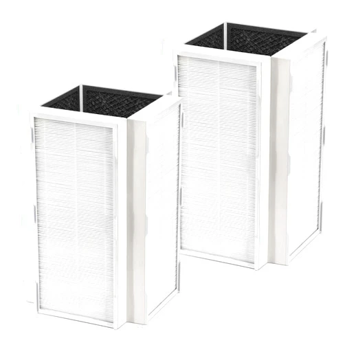 Zouhwaso CAP-1000FPK Filter Replacement Compatible with Cuisinart CAP-1000 Air Pu-rifier for Home/Large Room H13 HEPA Filter, 2-Stage Filter CAP-1000FPK H13 True HEPA Activated Carbon Filter, 2-Pack