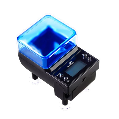 Boutigarden Automatic Fish Feeder - Start-up Requires 4 LR06 AA Alkaline Batteries (Batteries not Included)/USB Charging, Fish Food Dispenser for Aquarium or Fish Tank.