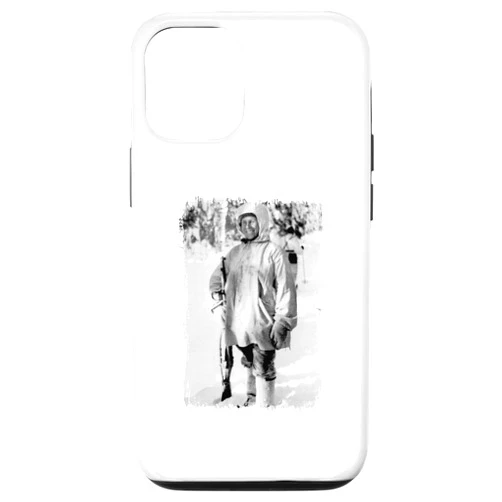 Historic Military Events iPhone 15 Simo Häyhä, The White Death, Famous Finnish Sniper Case