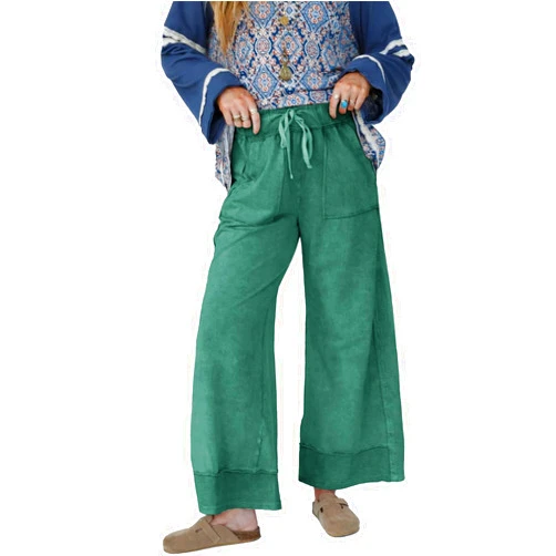 Gnveub Women's Dress Pants High Waist Casual Wide Leg Long Pants Casual Trousers with Pockets