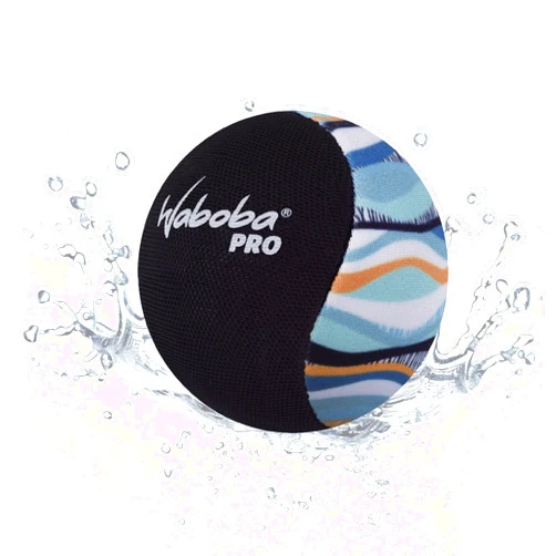 Waboba Pro Water Bouncing Ball with Added Grip - Perfect Toy for Beach and Water Games - Skips on Water - Invented in Sweden – Wavey Stripes