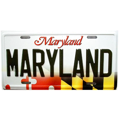 Saddle Mountain Souvenir Maryland State License Plate Novelty Fridge Magnet