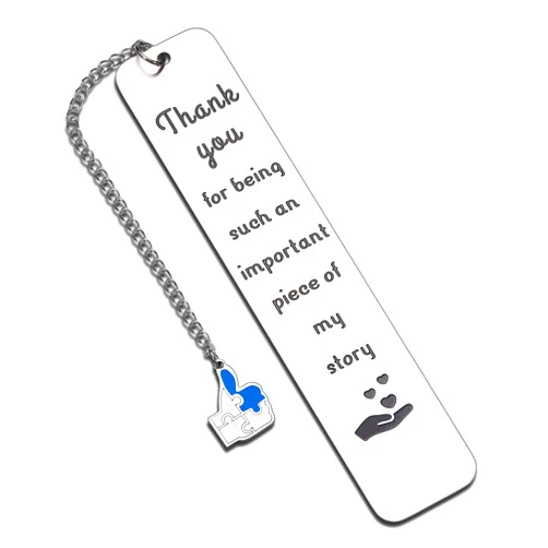 Omnitotimuse Thank You Gifts Employee Appreciation Bulk Bookmark for Women Men Teacher Coworker Leaving Birthday Retirement Christmas Wedding Officiant Gift Planner, Silver