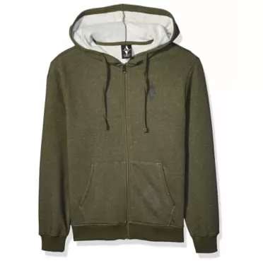 Skechers Men's Skech-Sweats Diamond Logo Full Zip Hoodie Sweatshirt Medium Heather Forest Night