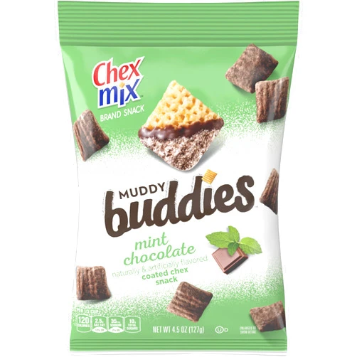 Chex Mix Muddy Buddies, Mint Chocolate, 4.5 Oz (Pack of 7)