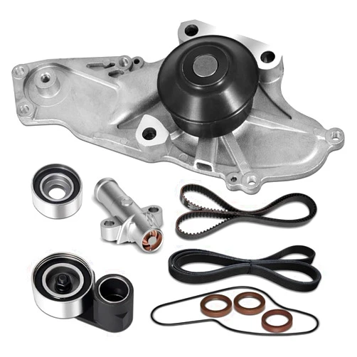 ZYFZZDS Timing Belt Kit with Water Pump FIT 2003-2017 Honda Accord, 2005-2017 Odyssey, 2005-2015 Pilot, 2006-2014 Ridgeline, 2010-2015 Crosstour & FIT 2003-2013 Acura MDX, 2013-2018 RDX, 2005-2012 RL TKH-002
