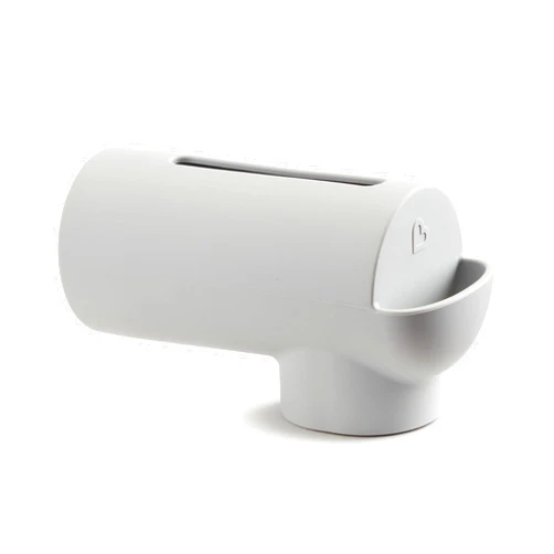 Munchkin® Soft Spot™ Bath Spout Cover for Baby, Bathtub Guard with Built-in Bubble Bath Dispenser, Silicone, Grey