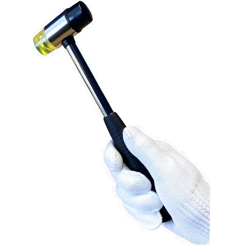 BOOSDEN Double-Faced Soft Hammer Mallet, Rubber Hammer, Soft Hammer for Home Decoration Installation Hand Tool, 25mm
