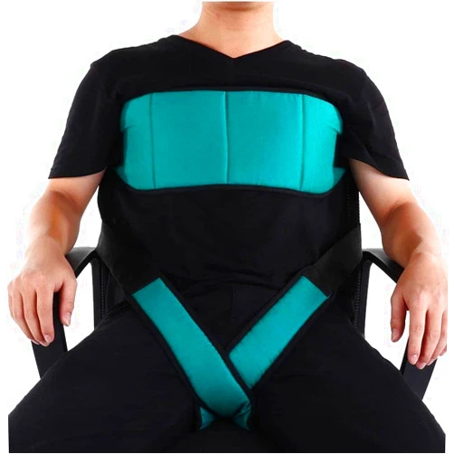 Peminkoo Adjustable Wheelchair Safety Guards Harness Elderly Patients Wheelchair Seat Belt Leg Fixing Belt Elastic Restraint Fixing Strap