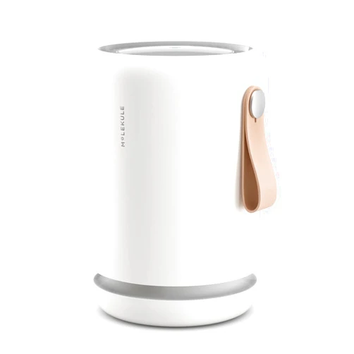 Molekule Air Purifier Mini+ - Purifies Rooms Up to 250 Sq Ft - Smart Purifier with High Pollutant Capture Rate - Air Quality Monitoring Capabilities - White