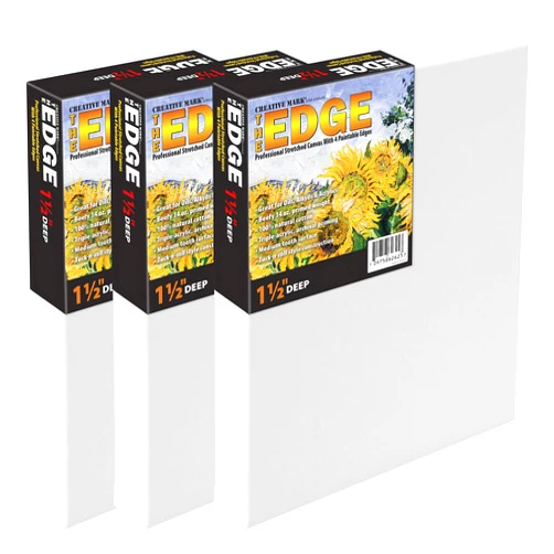 Creative Mark The Edge All Media Cotton Deluxe Stretched Canvas - 1-1/2