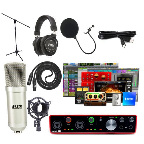 Focusrite Scarlett 8i6 8x6 USB Audio/Midi Interface Full Studio Bundle with Creative Music Production Software Kit