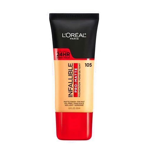 L'Oreal Paris Cosmetics Makeup Infallible Pro-Matte Liquid Longwear Foundation, Natural Beige, 1 fl oz.