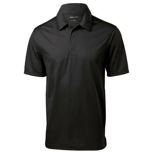 Sport-Tek Men's Textured 3-Button Placket Polo Shirt