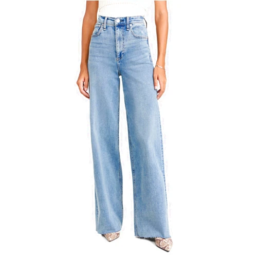 rag & bone Women's Flexi Sofie High Rise Full Length Wide Jeans